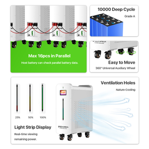 Batterie solaire au lithium-ion Lifepo4 BASEN GREEN 15kwh 30kwh 48v 300ah 600ah Pack de batteries Lifepo4 51.2v15kwh 30kw - Product Image 3