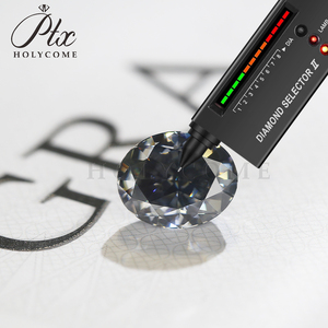 Muslimnatural Color Holycome colore grigio ghiaccio tritato pietra preziosa ovale diamante Moissanite sciolto Moissanite sciolto - Product Image 3