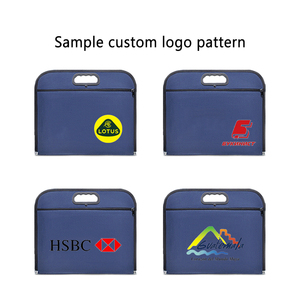 Tùy Chỉnh In Không Thấm Nước Dây Kéo Vải A4 Tài Liệu Chủ Oxford Du Lịch Tập Tin/Thư Mục Túi Xách Chống Cháy Hội Nghị Túi Mô Hình - Product Image 2