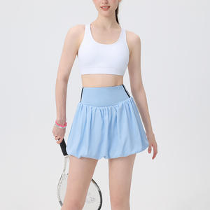 Active Wear Girls High Waist Casual Puff Mini Bubble Tennis rock Frauen mit eingebauten Shorts - Product Image 6