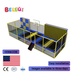 Conception professionnelle Installation <span class=keywords><strong>Parc</strong></span> <span class=keywords><strong>Parc</strong></span> de trampoline Commercial Sports de plein air Loisirs Centre de divertissement familial Métal - Product Image 6