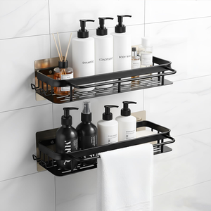 Estante Adhesivo para Esquinas, Soporte para Toallas y Jabón, Accesorios de Baño, Organizador de Ducha y Inodoro, Juego de Estantes y Cestas - Product Image 2