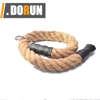 Attache de câble de corde de triceps de corde de chanvre, longueur de corde de 27 ou 36 pouces, attache de câble de Fitness de traction Ab