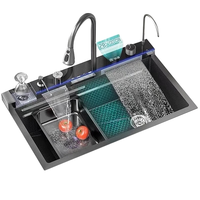 Évier de cuisine artisanal Meybert à bac unique, grande taille, en acier inoxydable 304 épaissi avec traitement de surface nano 5