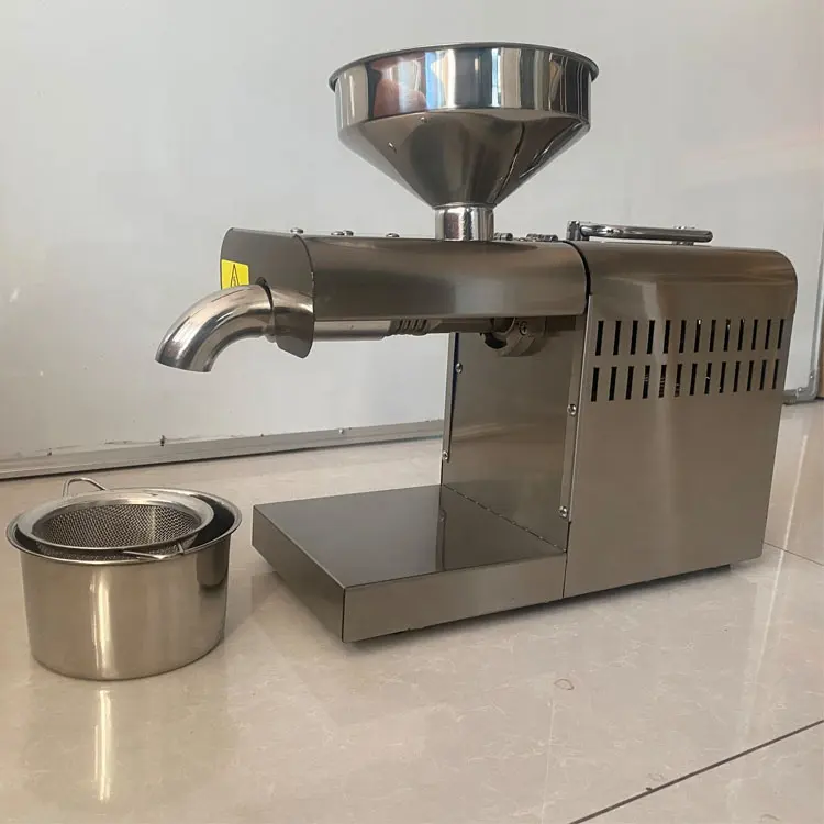 New Arrival Mini Oil Press Machine for Home Manual Flax Seed Oil Press Machine Small Screw Oil Press for Sale in Russia Motor