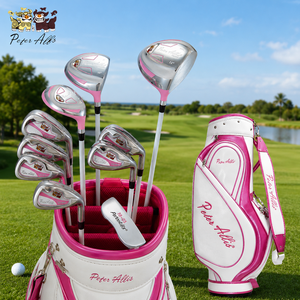 Premium Elegant pink Women's Golf Club <b>Set</b> Ambidextrous Full <b>Set</b> of Carbon Fiber Clubs and Putters Titanium Alloy Clubheads - Product Image 2