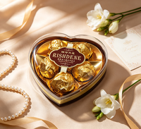 Coffret de Chocolats en Forme de Cœur Luxe Cadeau Romantique Anniversaire pour Femme