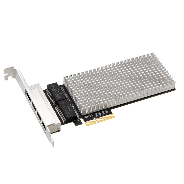 PCIE 4 Port 2.5G Network Adapter Gigabit Wired Network X4 Ethernet Quad Port Lan Adapter I226 Chip for Server