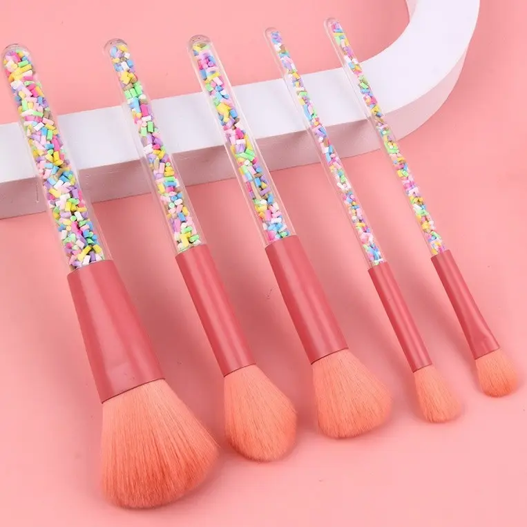 High Quality Synthetic Hair Durable Makeup Brushes 5 PCs Girl Makeup Brushes Cosmetic Tools