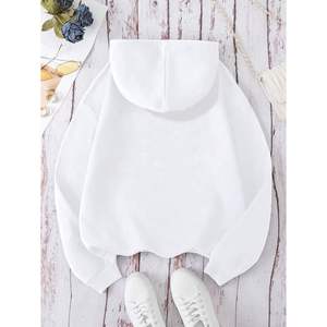 Sweat-shirt à capuche personnalisé pour femme, à manches longues, style vintage, respirant, en tricot - Product Image 5