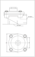 Vanne à impulsions pneumatique en aluminium de qualité supérieure, DN25, 24 Vcc, 110 Vca, 220 Vca, commande d'air à impulsions, angle droit, poussée