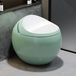 Inodoro Inteligente KD-S9CD con Tanque, Diseño <span class=keywords><strong>de</strong></span> Huevo en Blanco y Verde, Estilo Occidental, Bidé Eléctrico - Product Image 1