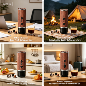 <span class=keywords><strong>Machine</strong></span> à Café Expresso Électrique Portable Kingze sans Fil sur Batterie avec Logo Personnalisé pour Voiture <span class=keywords><strong>et</strong></span> Usage Extérieur - Product Image 5
