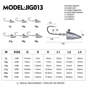 ตะขอจิ๊กหั<span class=keywords><strong>ว</strong></span>ตะกั่ว 5 ชิ้น/ถุง น้ำหนัก 7 กรัม 10 กรัม 15 กรัม 21 กรัม 28 กรัม 35 กรัม สำหรับตก<span class=keywords><strong>ปลา</strong></span> หั<span class=keywords><strong>ว</strong></span>จิ๊ก ตั<span class=keywords><strong>ว</strong></span>เบ็ดตกปลา  สำหรับเหยื่อปลอมแบบนิ่ม - Product Image 2
