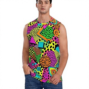 Men's Streetwear Tank <b>Top</b> Oversized <b>Loose</b> Fit Sleeveless Casual Summer <b>Gym</b> Fitness Workout Athletic Fashion Sportswear Shirt - Product Image 1