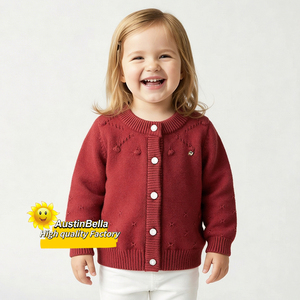 Suéteres Personalizados para Bebés, Camisetas de Punto para <span class=keywords><strong>Recién</strong></span> Nacidos, 100% Algodón, Estilo Chino, Manga Larga, Cuello Redondo, para Niñas - Product Image 1