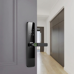 Tuya kunci kenop cerdas elektronik, kunci pintar aluminium Aloi memori, pintu kayu akses sidik jari keamanan <span class=keywords><strong>Digital</strong></span> Wifi - Product Image 6