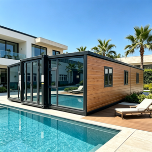 Maison modulaire extensible en conteneur, maison préfabriquée personnalisée, villa de luxe, hébergement en boîte pour les vacances - Product Image 1