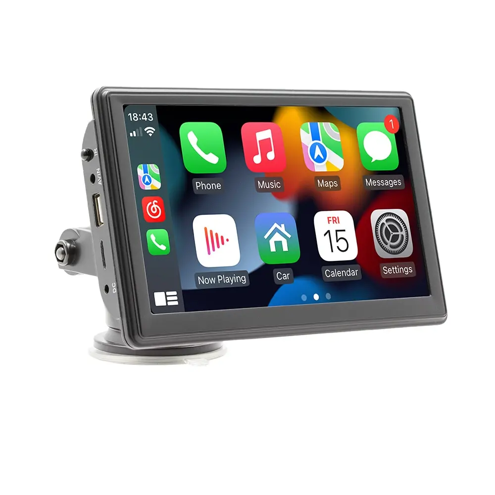 Wireless portable auto touchscreen 7 inch universal screen car play carplay