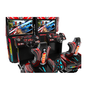 เครื่องจำลองการขับรถในสวนสนุกสีสันสดใส แบบหยอดเหรียญ เล่นได้สองคน จอคู่ ภาพเคลื่อนไหวสมจริง พร้อมระบบเปลี่ยนเกียร์ - Product Image 2