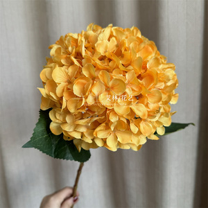 KEWEI-H001 Fleurs artificielles en soie 3D Hydrangea soleil bleu foncé Grande fleur artificielle Hydrangea pour décoration de mariage - Product Image 4