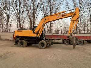 Excavadora Hyundai 210W-7 usada directa de Corea, excavadora de ruedas de 21 toneladas, componentes de núcleo de buena calidad, incluye Motor de bomba PLC - Product Image 3