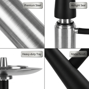 Narghilè in Alluminio con Confezione Regalo, Narghilè Elettrico Russo El Bomber Street Art Le Mans Kantana Hookah Shisha - Product Image 4