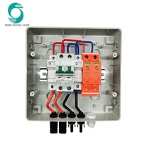 Boîtier de Combinaison Solaire DC WSDB-PV Series 8 à 48 Chaînes IP65 avec Moniteur Redresseur Worldsunlight
