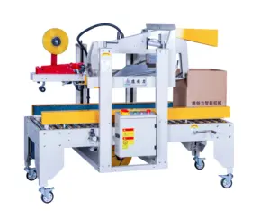 Automatic Adhesive Tape Fold Case Sealer Box Carton Sealer Machine With Rollers Conveyors