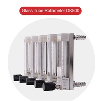 Rotámetro de tubo de vidrio de plástico industrial, medidor de flujo de área variable para agua purificada, gas líquido químico, compatible con OEM,