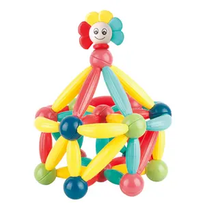 Toptan blok oyuncak mıknatıs topları ve çubuklar modeli diy kök oyuncak blokları kök oyuncaklar istifleme seti topları ve sopa