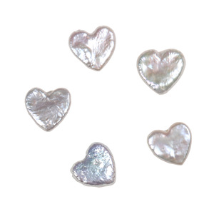 Zhuji Wholesale Natural Heart Shaped Freshwater Pearls Thick/<strong>Fat</strong> White/<strong>Pink</strong>/Purple Good Luster Clean Surface Loose Pearls - Product Image 6