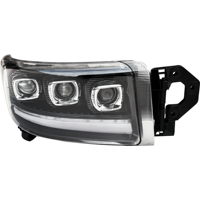 Conjunto de Faros Delanteros LED de Triple Lente HUAFUXING para Renault Premium 2007-2014, 24V, 600% Más Brillantes, Lámpara de Proyección, Certificación E-Mark, Par