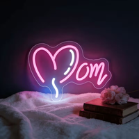 Enseigne néon LED en forme de cœur, lumière néon romantique, décoration murale pour la maison, bar, chambre de fille, anniversaire de mariage, cadeau pour couple