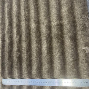 Premium sahte samur kürk süper yumuşak suni kürk kumaş pürüzsüz peluş giyim moda ceket atmak battaniye - Product Image 2