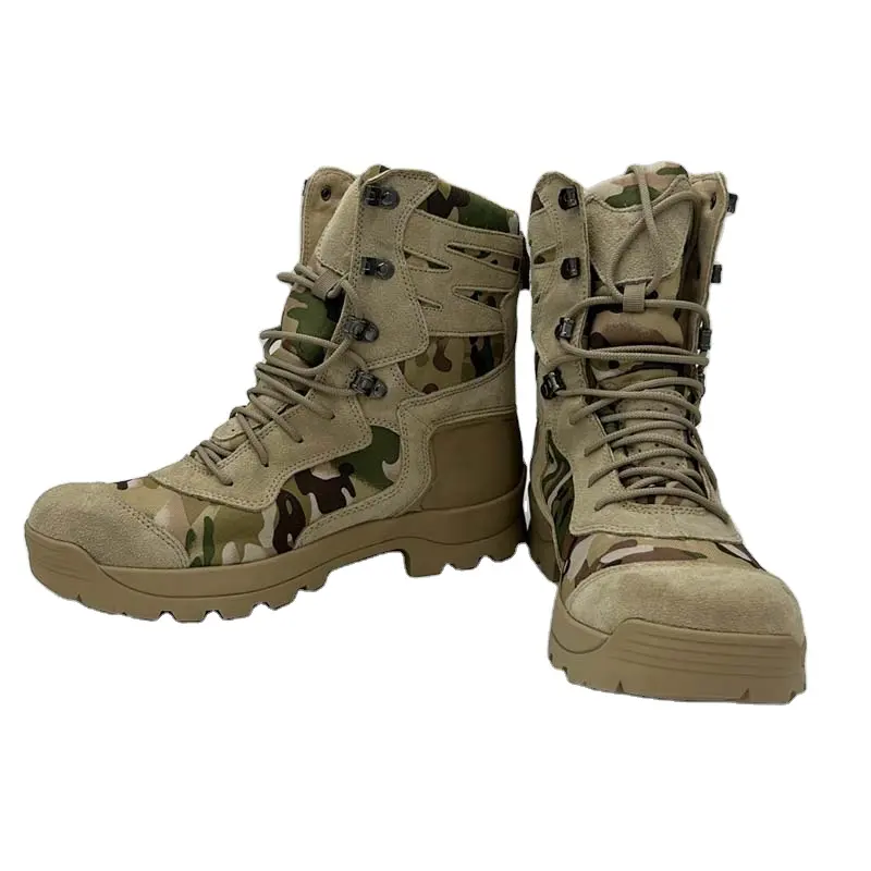 high quality Men's Training Special High-Top Outdoor Shock-Absorbing Hard-Soled High-Waist Hiking Botas