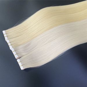 यूरोपीय शीर्ष गुणवत्ता अदृश्य और निर्बाध संरेखित क्यूटिकल बालों को मानव बालों के विस्तार में इंजेक्ट टेप - Product Image 3