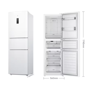 Mijia 256L Triple Door Inverter No Frost Smart Fridge Class1 Ice Feather White - Product Image 2