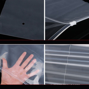 Tùy chỉnh bán buôn trong suốt PE Zip khóa túi phân hủy sinh học ngắn tay áo quần rõ ràng <span class=keywords><strong>Ziplock</strong></span> túi cho quần áo - Product Image 2