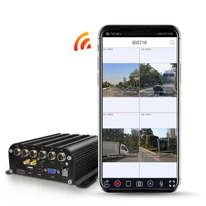 MDVR 4 ערוץ כונן קשיח 4G GPS DVR 4CH MDVR עם 10.1 אינץ צג