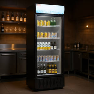 Refrigerador de Bebidas Vevor de 9.7 Pies Cúbicos con Puerta de Vidrio, Enfriador Vertical con Estantes Ajustables para Uso Comercial - Product Image 2