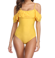 Vente en gros de maillots de bain une pièce pour femmes maillots de bain à volants