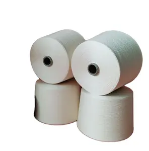 Tekstil iplik penye saf pamuk tekstil iplik 16S 20S 26S 30S 32S 40S 50S 60S 70S 80S örme makinesi için pamuk ipliği