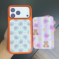 Coque arrière magnétique de luxe personnalisée en PC+TPU avec boutons en métal pour iPhone séries 18 et 17
