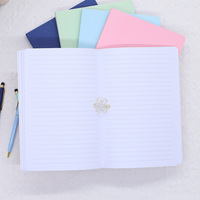 Fabricants de carnets de notes avec logo personnalisé Papier imprimé lin PU cuir Carnet de notes A4 A5 à couverture rigide avec stylo