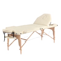 Mobilier de chambre à coucher de conception ergonomique à cadre en bois portable pliant réglable professionnel avec lit de massage