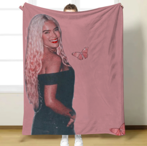 Venta al por mayor <span class=keywords><strong>Karol</strong></span> G Peso Pluma Bunnies Mantas Frazadas Por Mayor Personalizar Estampadas Lujo Frazada <span class=keywords><strong>De</strong></span> <span class=keywords><strong>Karol</strong></span> G - Product Image 1