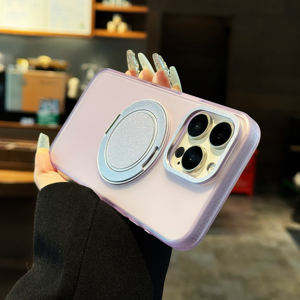 360 rotatif doux pour la peau mat clair PC antichoc sûr étui de téléphone portable magnétique pour <span class=keywords><strong>iPhone</strong></span> 15 <span class=keywords><strong>14</strong></span> 13 Pro Max - Product Image 4