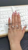 Diamantprüfgerät Schmuckwerkzeug-Set 10 Formen 90 Größen Referenztabelle Crushed Ice Cut Kubisches Zirkonium CZ Vergleichstabelle