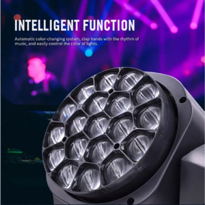 หลอดไฟคลัสเตอร์แบบปรับได้ K10 Bee Eye ประหยัดพลังงาน พร้อมระบบควบคุมเสียง Dmx512 สำหรับไฟงานอีเว้นท์กลางแจ้ง - Product Image 5